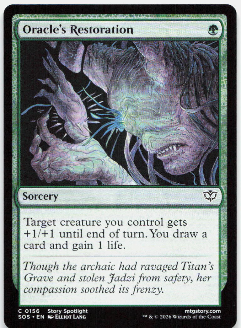 Oracle's Restoration NM C Secrets of Strixhaven 156