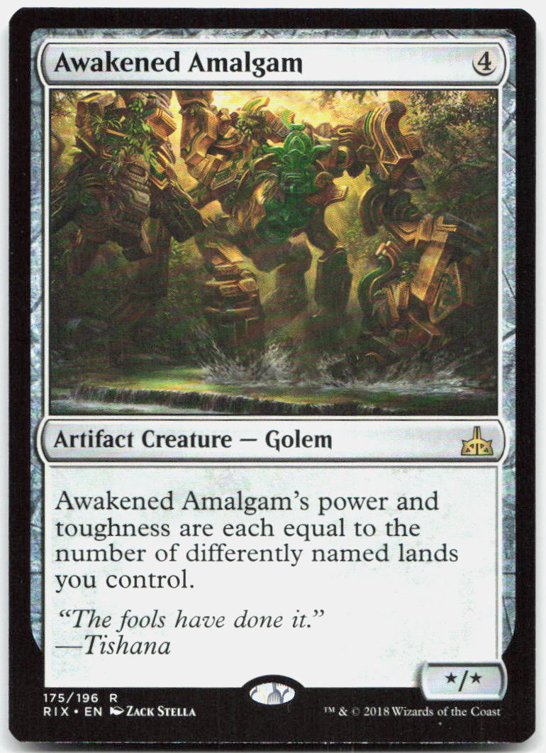 Awakened Amalgam NM R Rivals of Ixalan 175