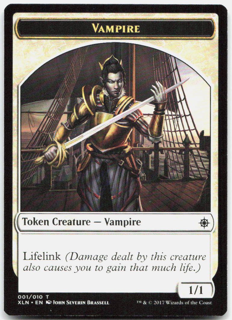 Vampire // Treasure (008) Double-Sided Token NM T Ixalan 1 // 8