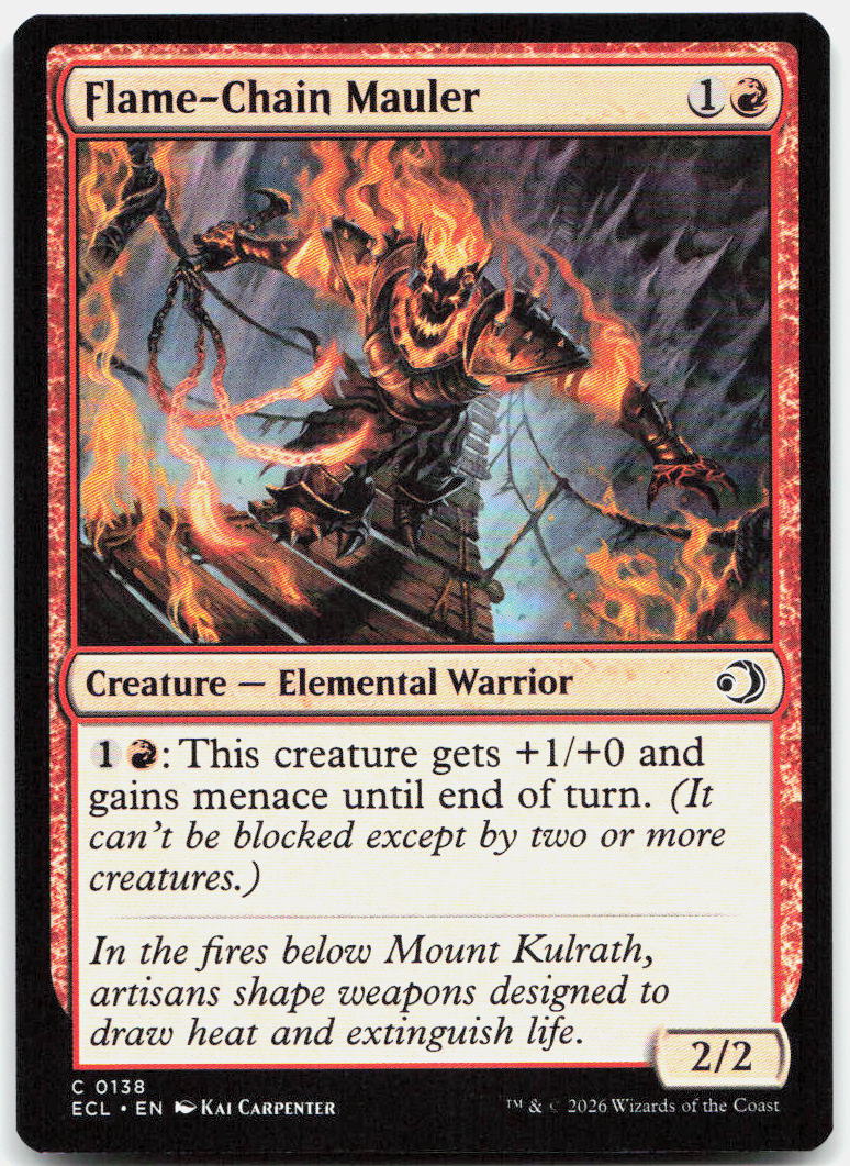 Flame-Chain Mauler NM C Lorwyn Eclipsed 138
