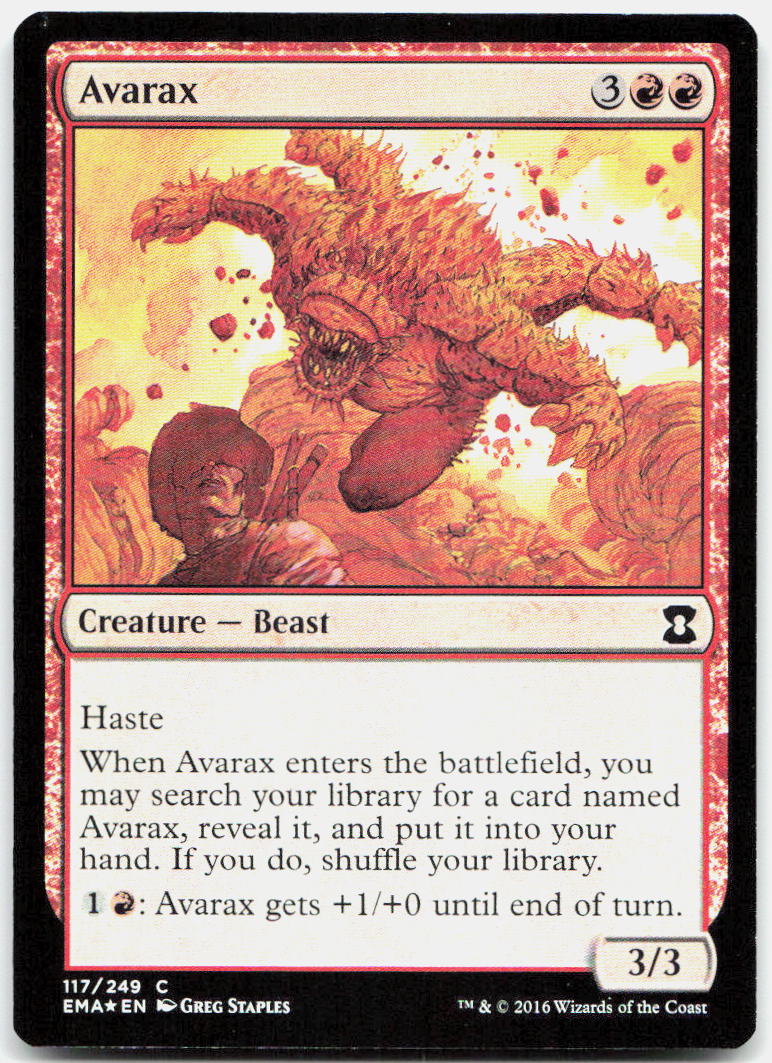 Avarax NM Foil C Eternal Masters 117