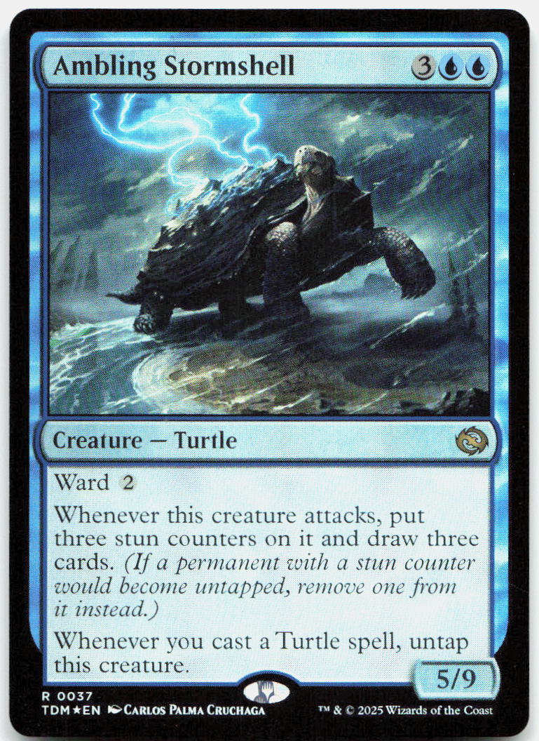 Ambling Stormshell NM Foil R Tarkir: Dragonstorm 37