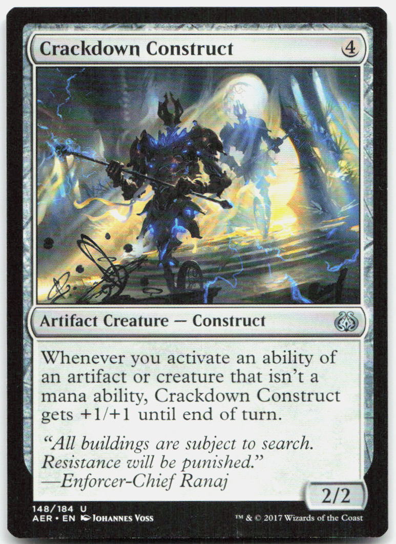 Crackdown Construct NM U Aether Revolt 148