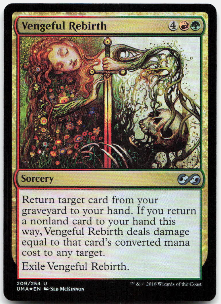Vengeful Rebirth NM Foil U Ultimate Masters 209