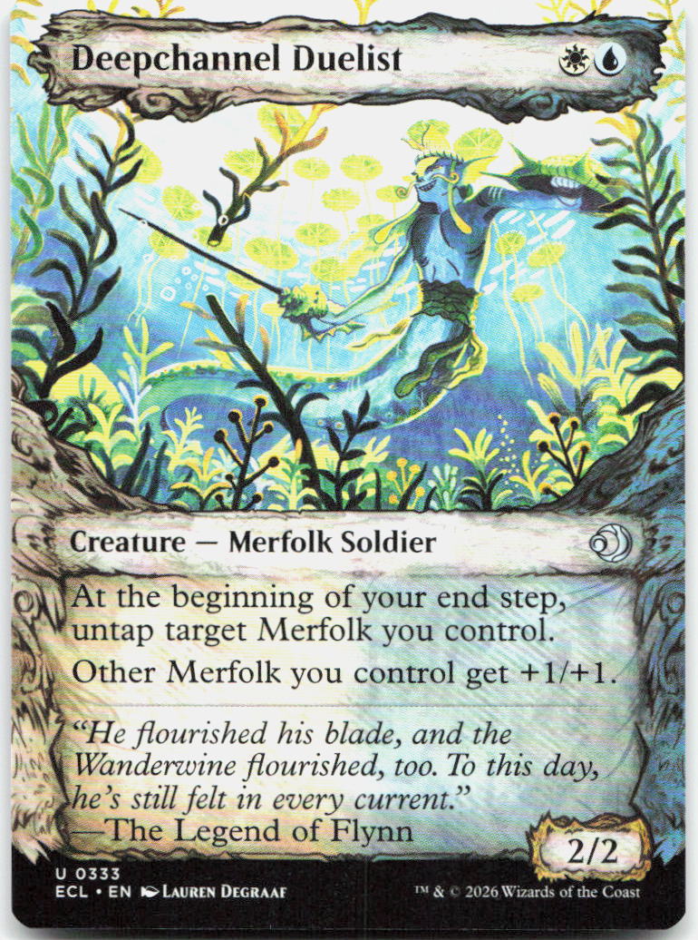 Deepchannel Duelist (Showcase) NM U Lorwyn Eclipsed 333