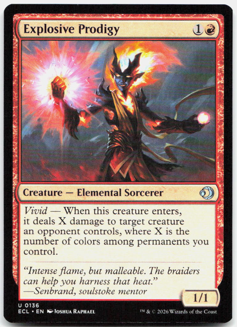 Explosive Prodigy NM U Lorwyn Eclipsed 136