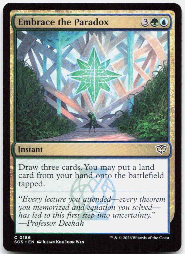 Embrace the Paradox NM C Secrets of Strixhaven 186