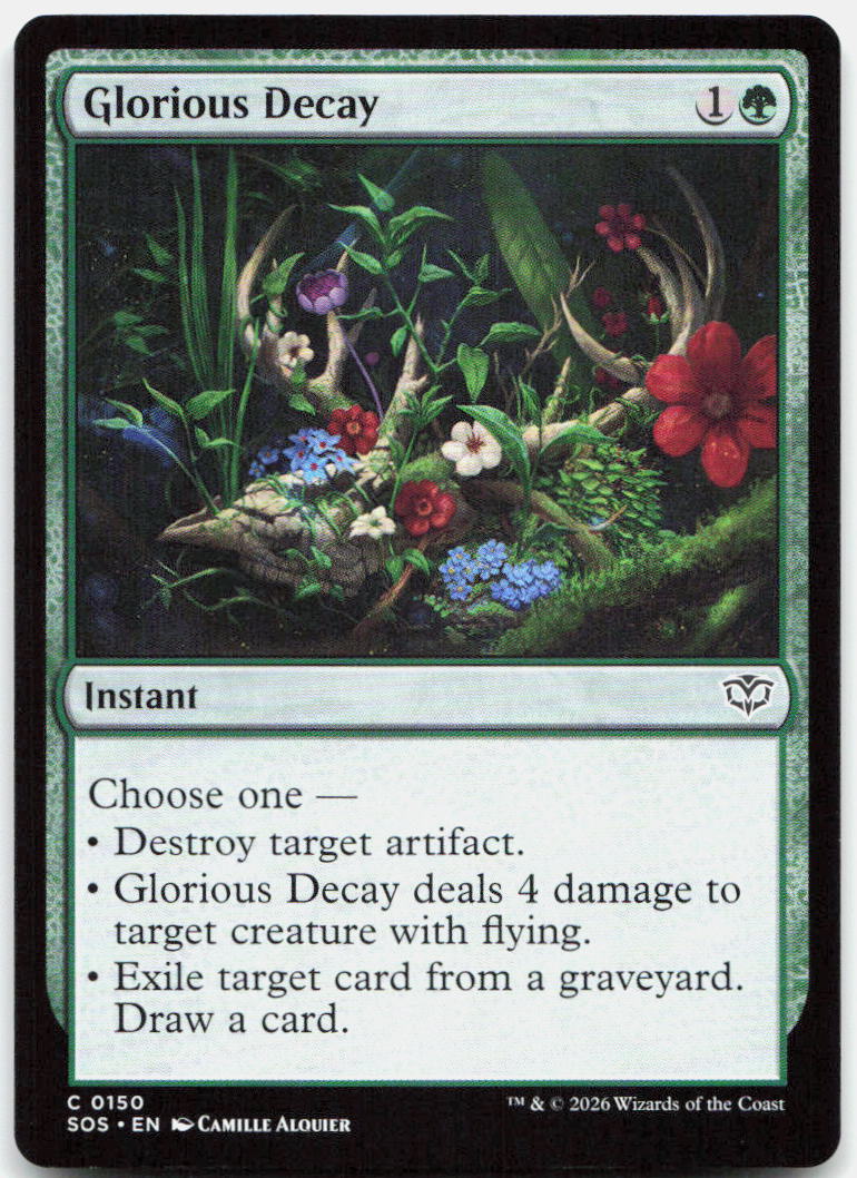 Glorious Decay NM C Secrets of Strixhaven 150