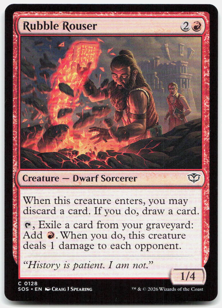 Rubble Rouser NM C Secrets of Strixhaven 128
