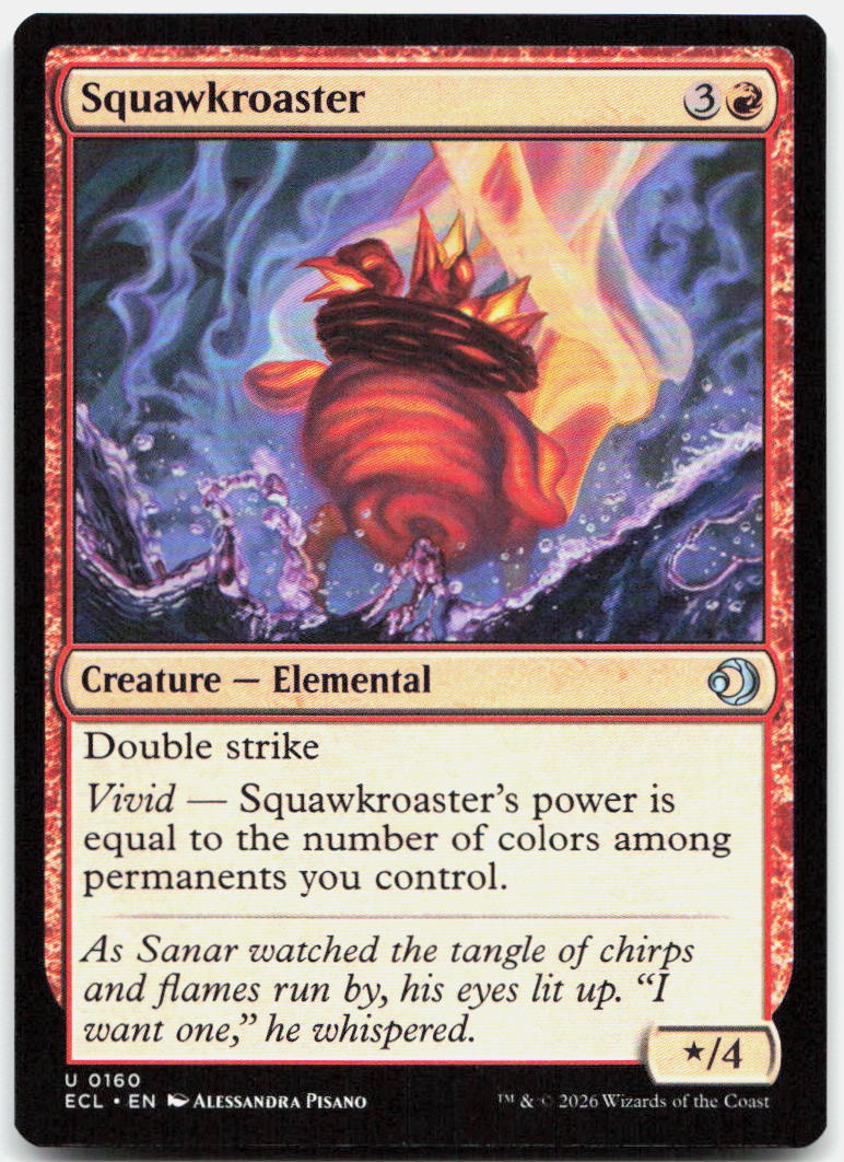 Squawkroaster NM U Lorwyn Eclipsed 160