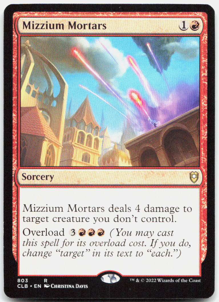 Mizzium Mortars NM R Commander Legends: Battle for Baldur's Gate 803