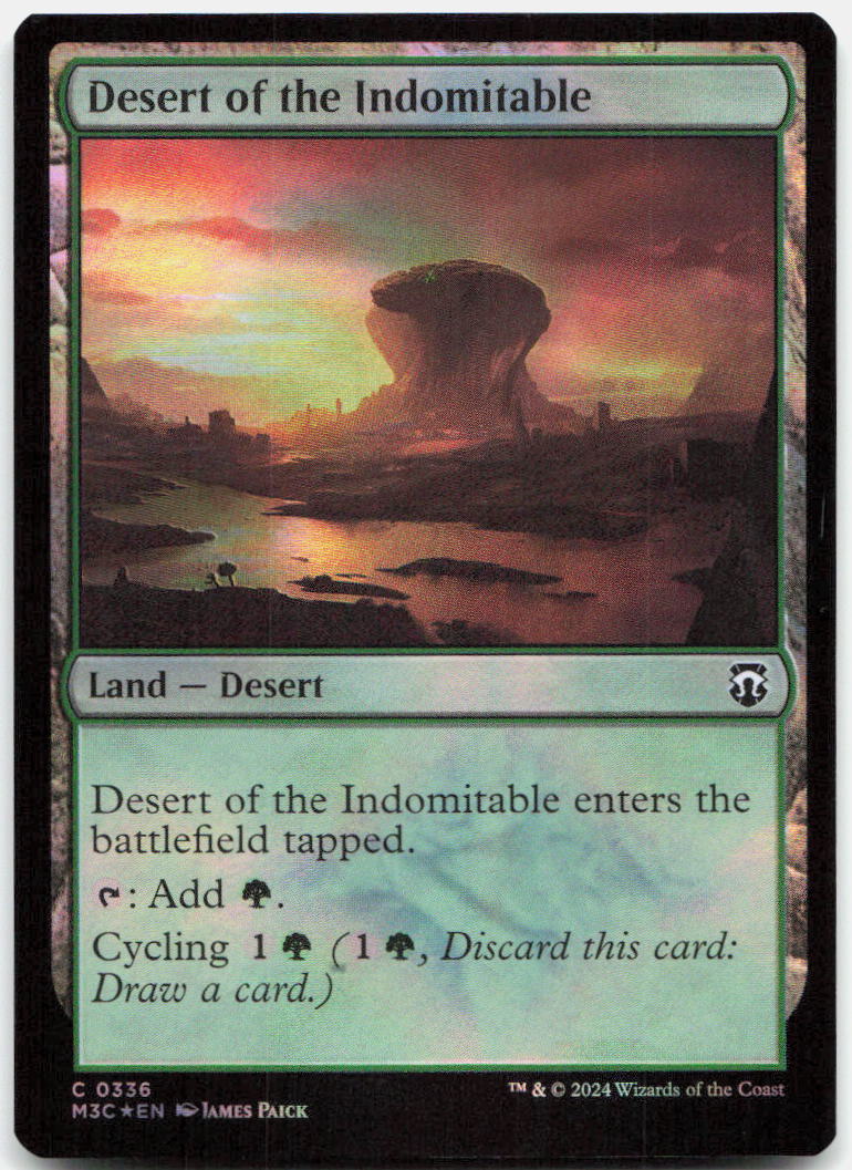 Desert of the Indomitable (Ripple Foil) NM Foil C : Modern Horizons 3 336