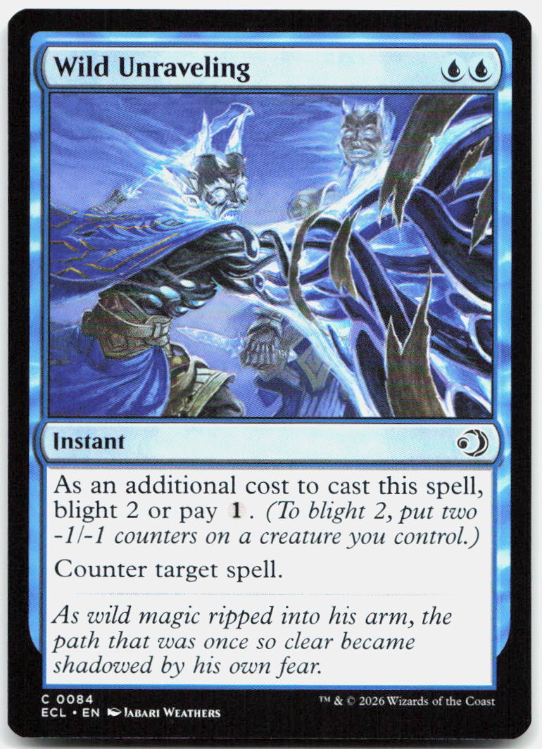 Wild Unraveling NM C Lorwyn Eclipsed 84