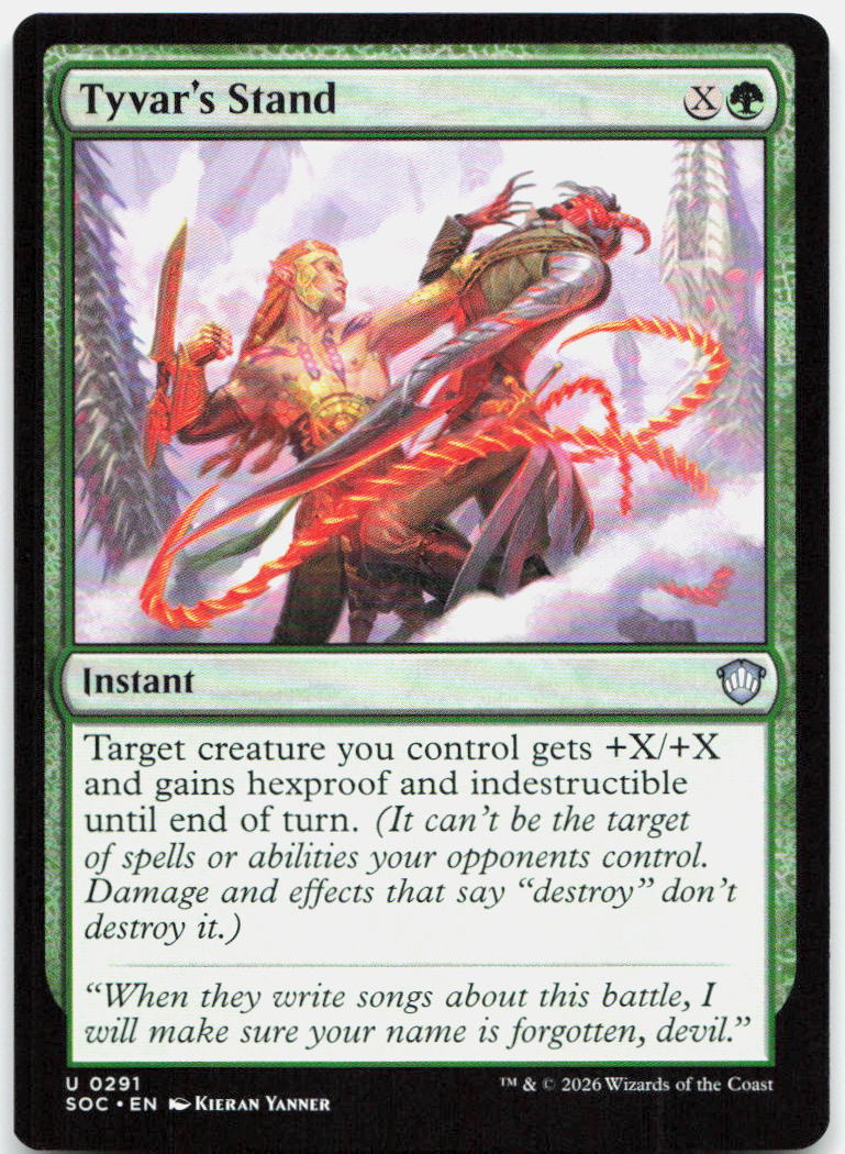 Tyvar's Stand NM U Commander: Secrets of Strixhaven 291