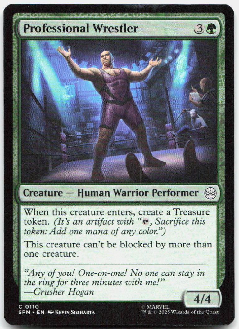Professional Wrestler NM C Marvel's Spider-Man 110