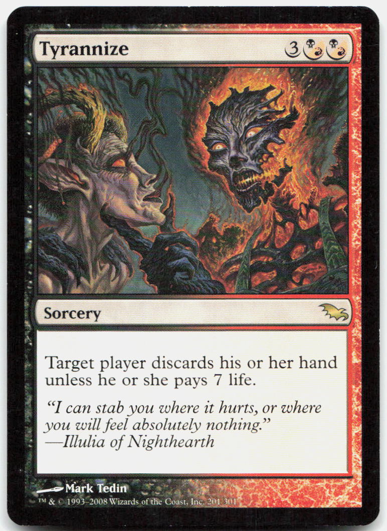 Tyrannize NM R Shadowmoor 201