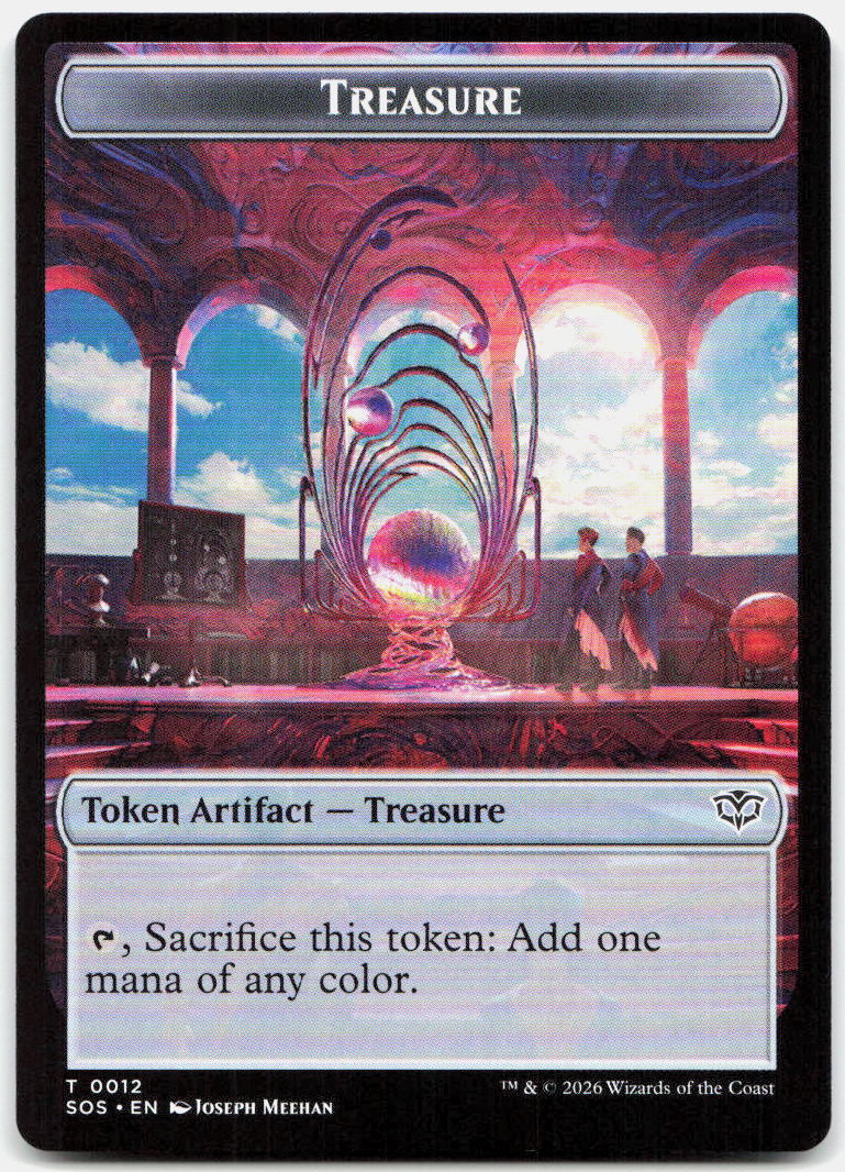 Elemental (0003) // Treasure Double-Sided Token NM T Secrets of Strixhaven 3 //