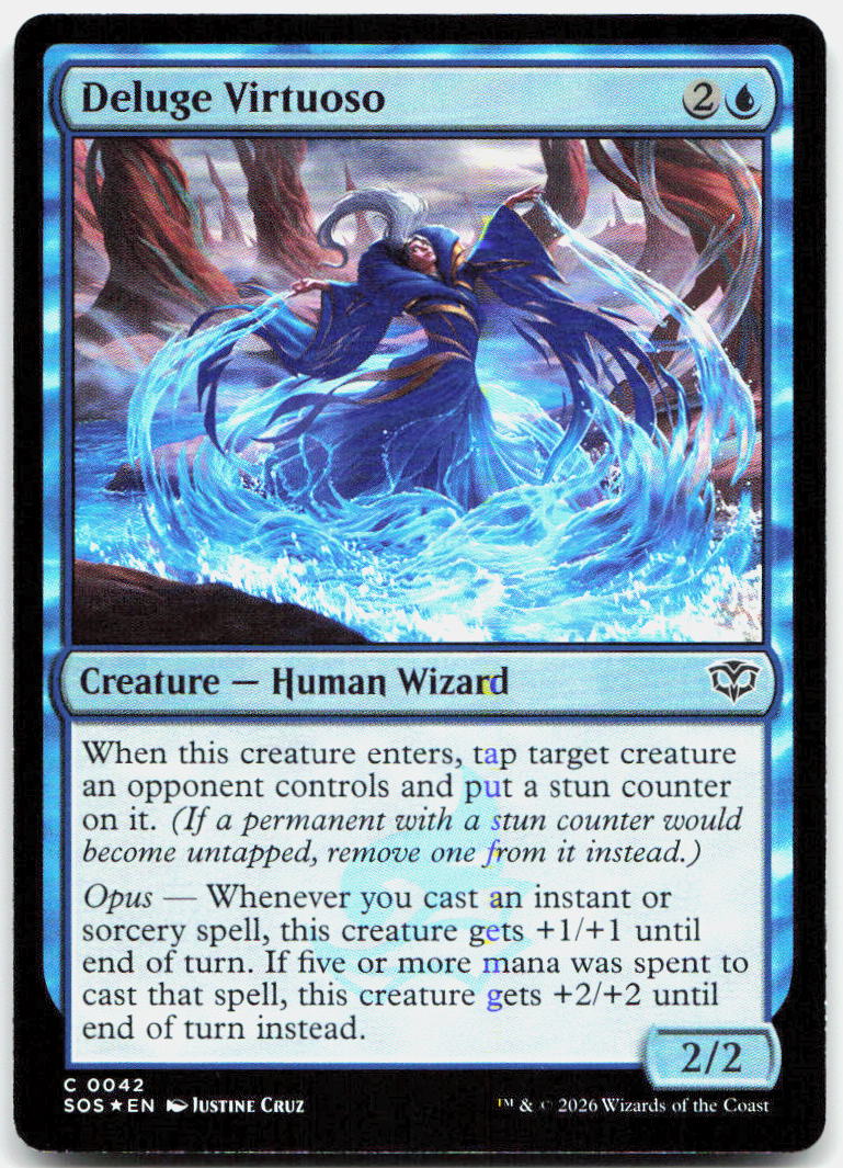 Deluge Virtuoso NM Foil C Secrets of Strixhaven 42