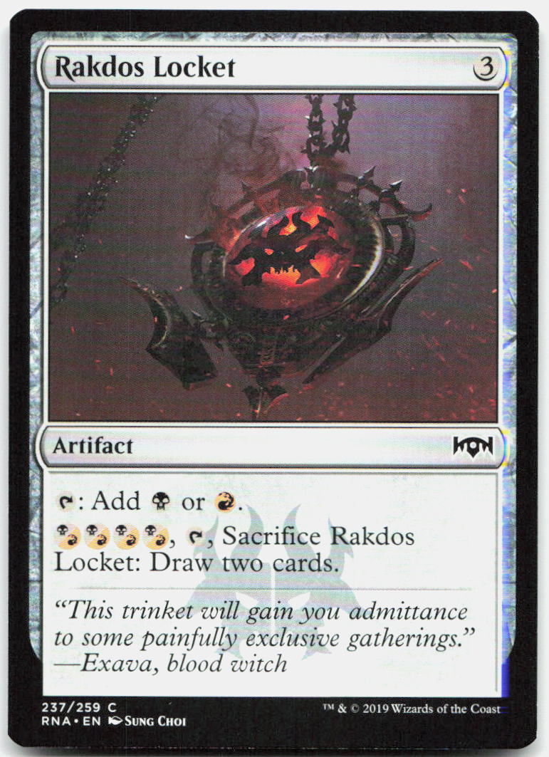 Rakdos Locket NM C Ravnica Allegiance 237