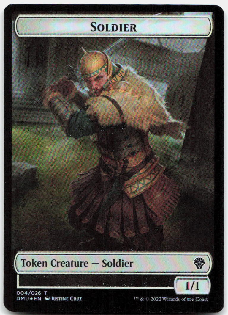 Soldier // Goblin Double-Sided Token NM Foil T Dominaria United 4 // 12