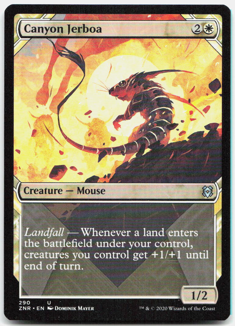 Canyon Jerboa (Showcase) NM U Zendikar Rising 290