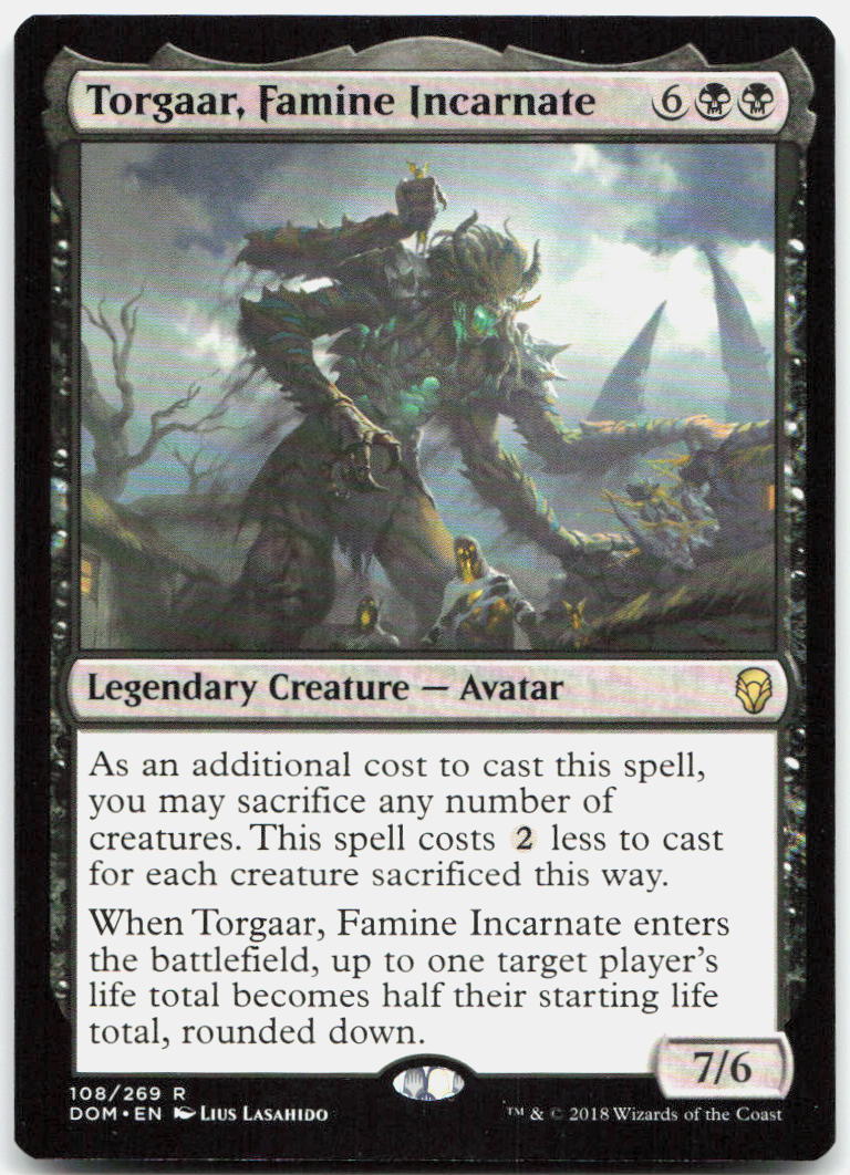 Torgaar, Famine Incarnate NM R Dominaria 108