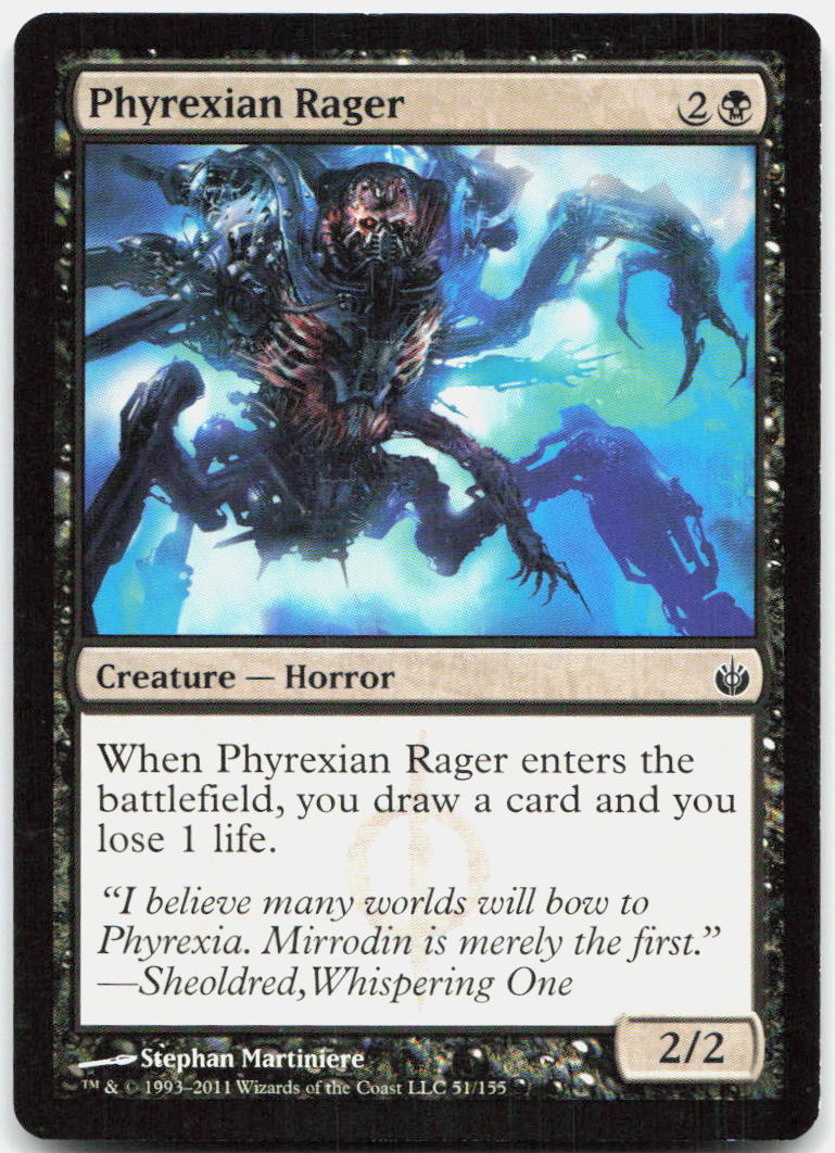 Phyrexian Rager NM C Mirrodin Besieged 51