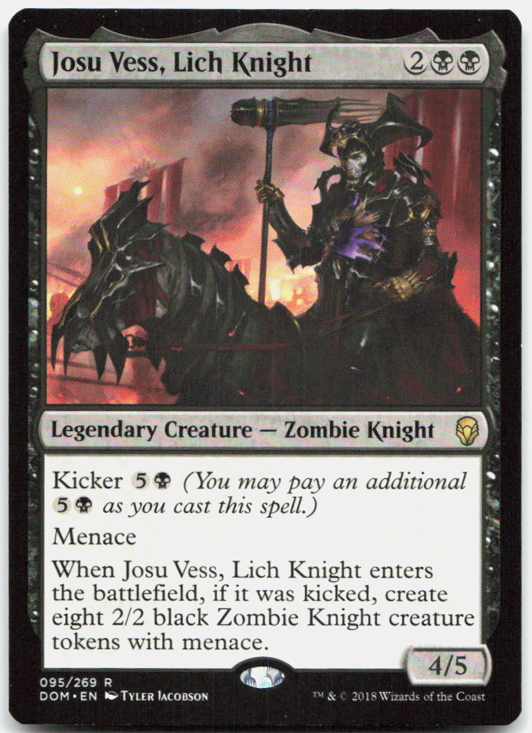 Josu Vess, Lich Knight NM R Dominaria 95