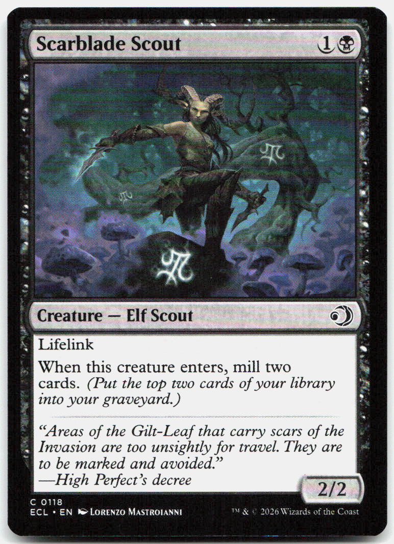 Scarblade Scout NM C Lorwyn Eclipsed 118