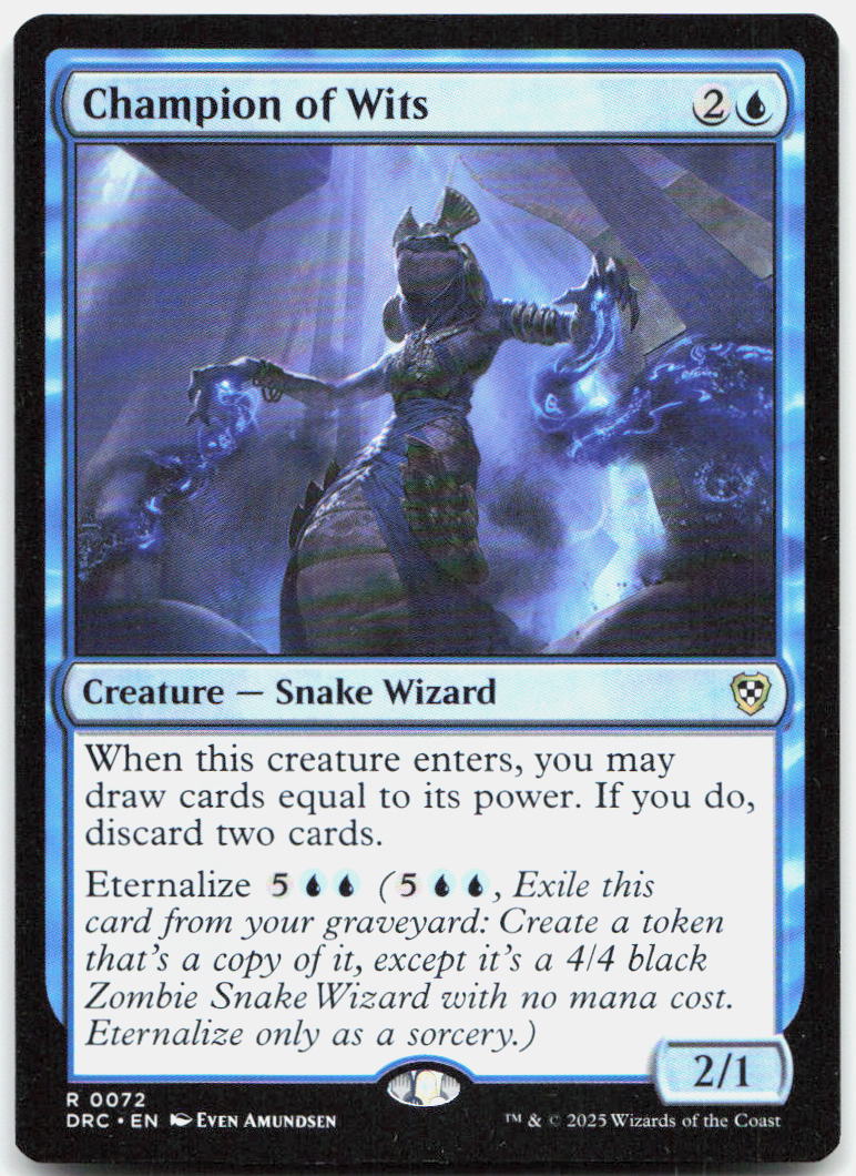 Champion of Wits NM R Commander: Aetherdrift 72