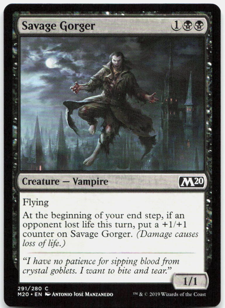 Savage Gorger NM C Core Set 2020 291