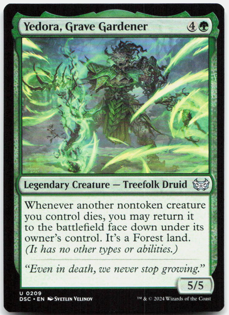 Yedora, Grave Gardener NM U Commander: Duskmourn: House of Horror 209