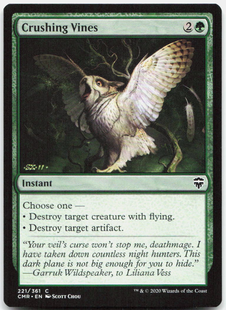 Crushing Vines NM C Commander Legends 221