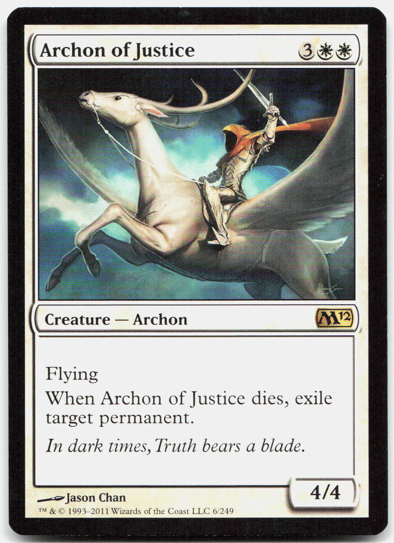 Archon of Justice NM R Magic 2012 (M12) 6