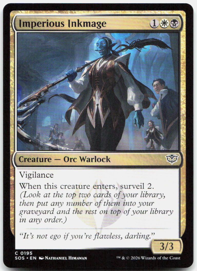 Imperious Inkmage NM C Secrets of Strixhaven 195