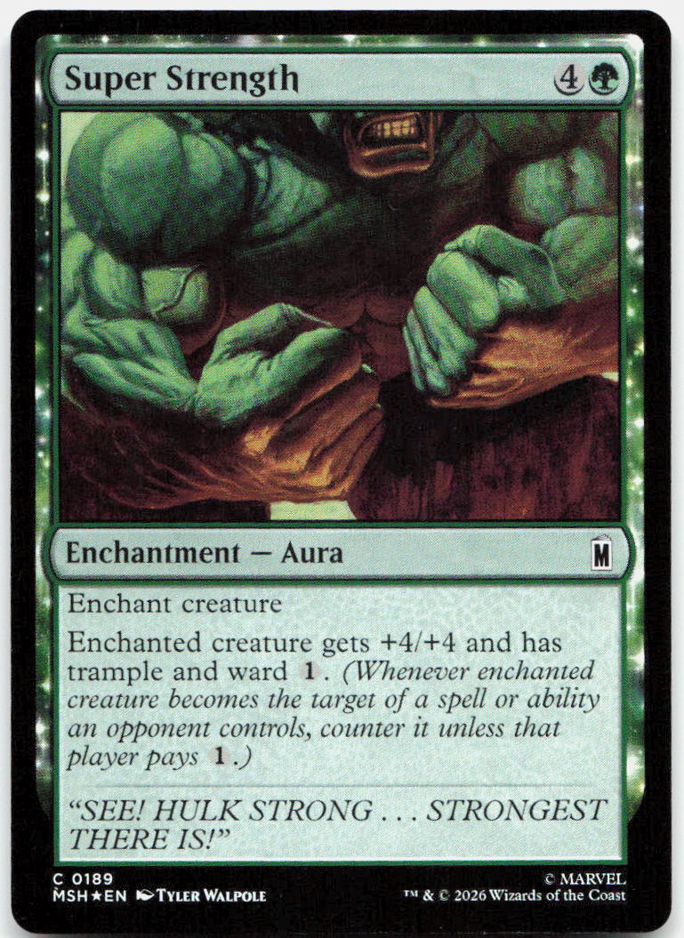 Super Strength NM Foil C Marvel Super Heroes 189