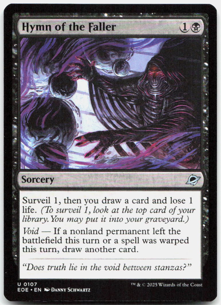Hymn of the Faller NM U Edge of Eternities 107