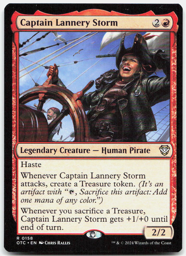 Captain Lannery Storm NM R Commander: Outlaws of Thunder Junction 158