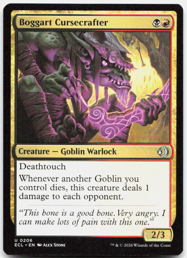 Boggart Cursecrafter NM U Lorwyn Eclipsed 206