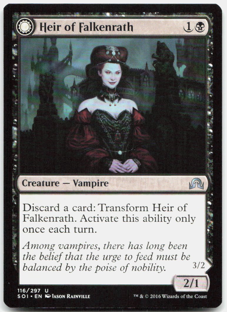 Heir of Falkenrath NM U Shadows over Innistrad 116