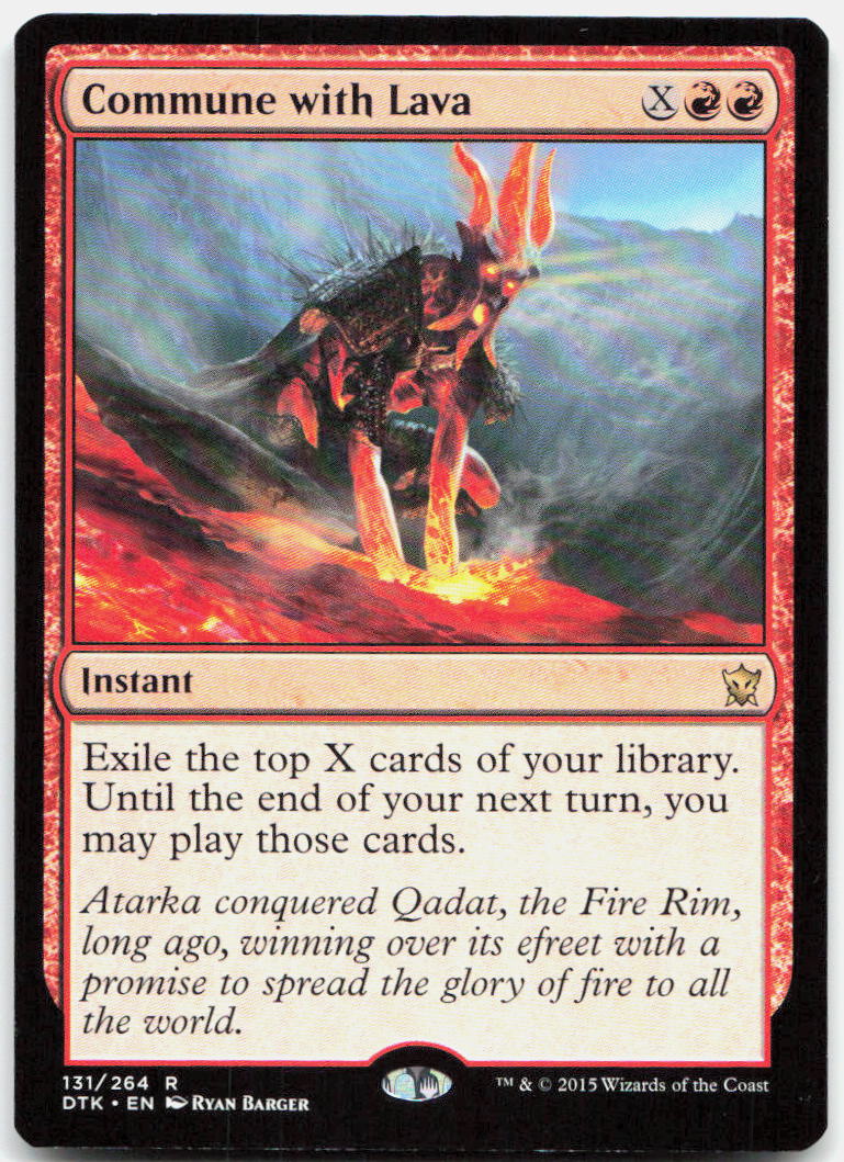 Commune with Lava NM R Dragons of Tarkir 131