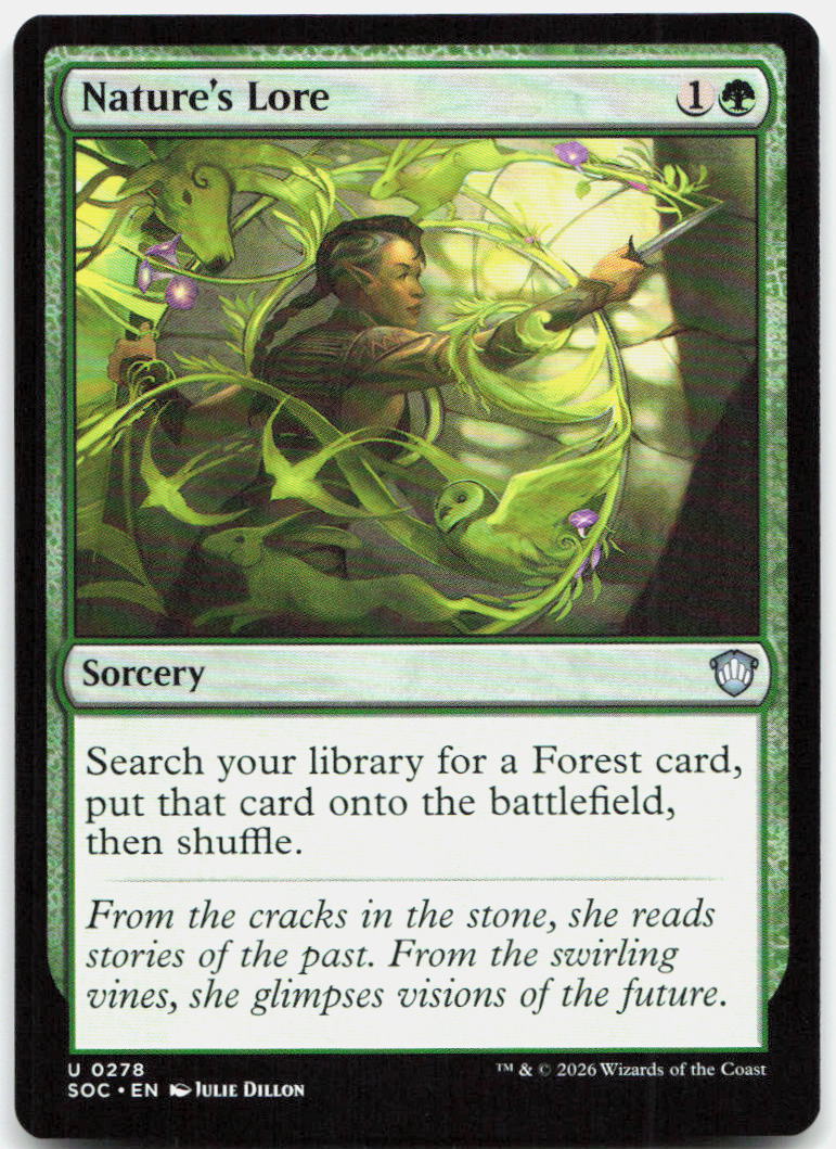 Nature's Lore NM U Commander: Secrets of Strixhaven 278