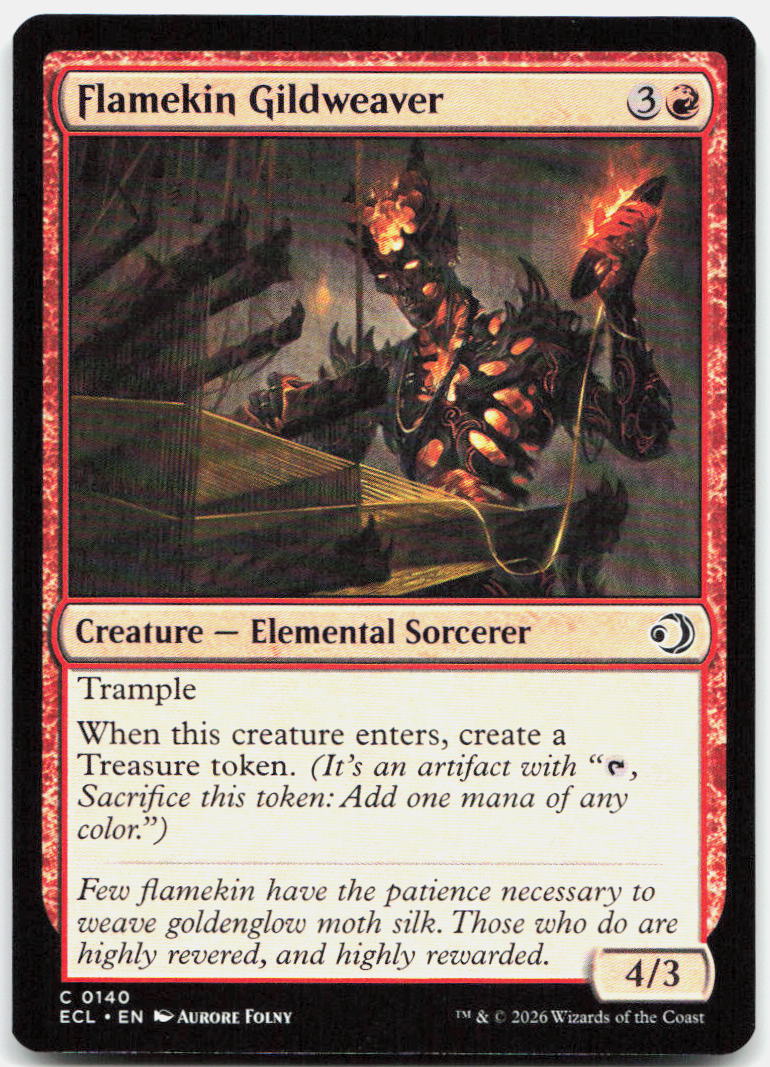 Flamekin Gildweaver NM C Lorwyn Eclipsed 140