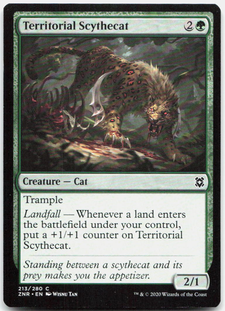 Territorial Scythecat NM C Zendikar Rising 213