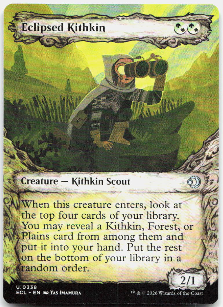 Eclipsed Kithkin (Showcase) NM U Lorwyn Eclipsed 338