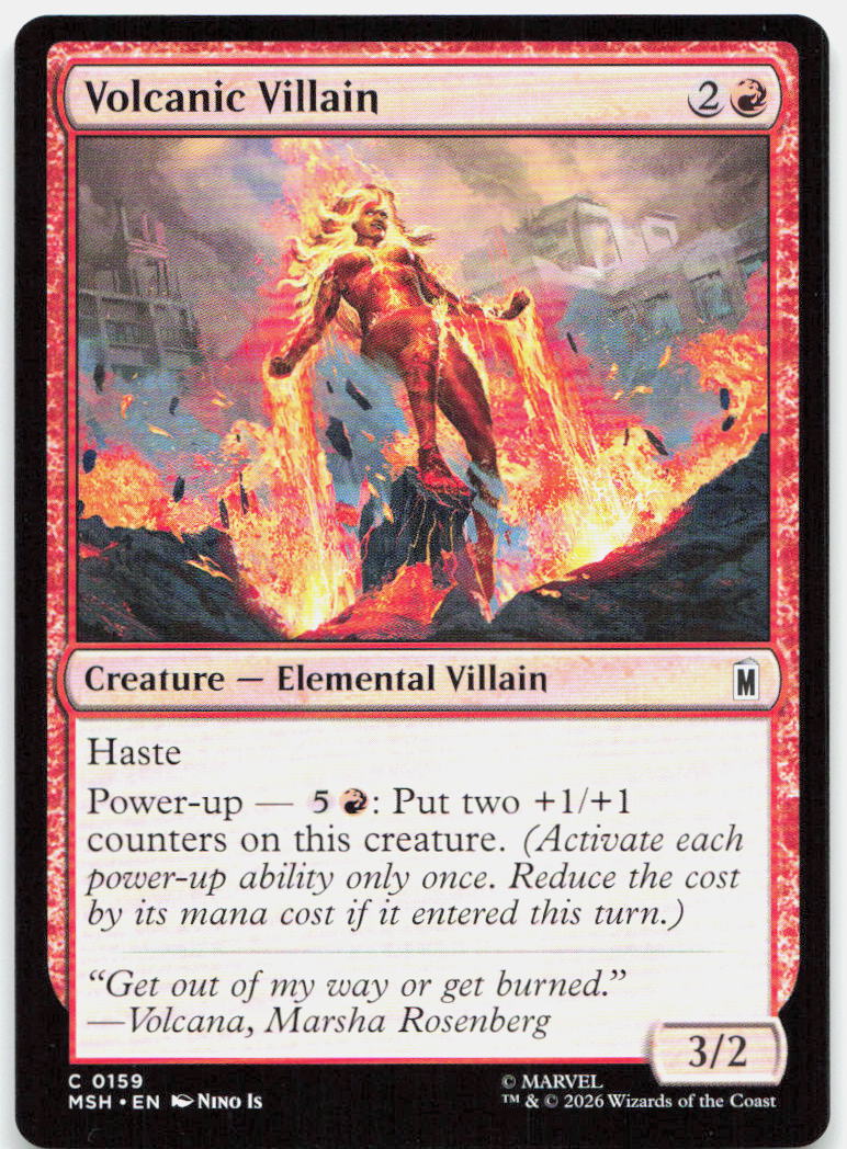 Volcanic Villain NM C Marvel Super Heroes 159