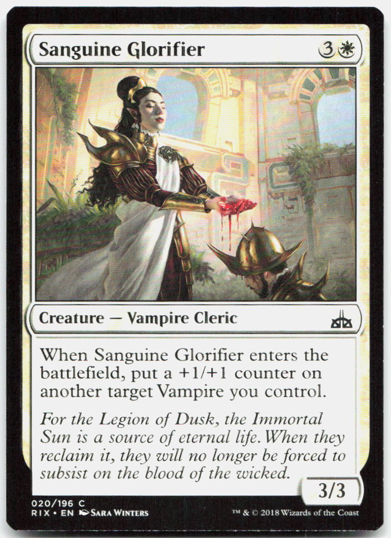 Sanguine Glorifier NM C Rivals of Ixalan 20
