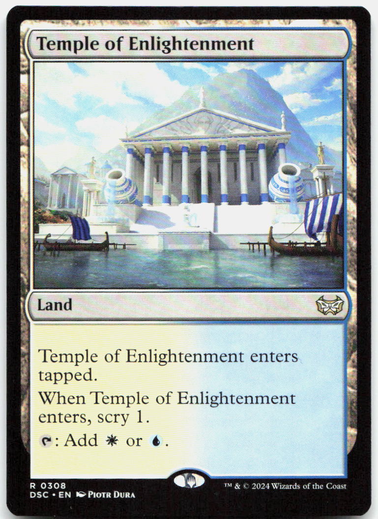 Temple of Enlightenment NM R Commander: Duskmourn: House of Horror 308