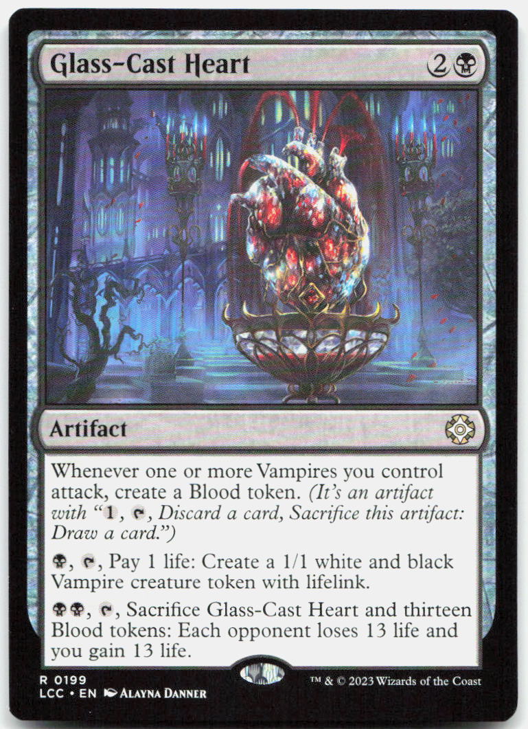 Glass-Cast Heart NM R Commander: The Lost Caverns of Ixalan 199