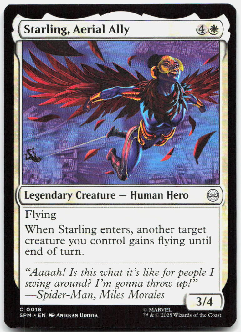 Starling, Aerial Ally NM C Marvel's Spider-Man 18